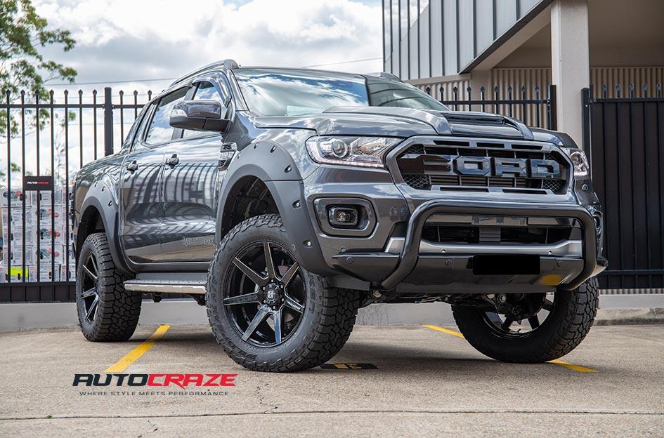 FORD RANGER AVALANCHE GLOSS BLACK MILLED ACCENTS